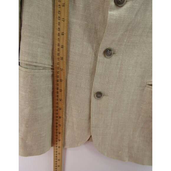 VINTAGE Gap Sport Coat Small Blazer Linen 90s Field Classic Jacket * - Picture 4 of 13